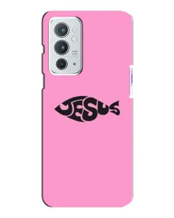 Чохол для OnePlus 9RT з картинкою «Рожевий символ Jesus»