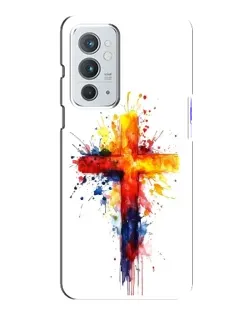 Чохол для OnePlus 9RT з картинкою «Акварельний хрест»