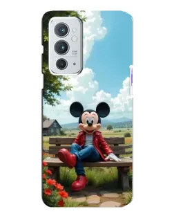 Чехол для OnePlus 9RT с картинкой «Микки на скамейке»