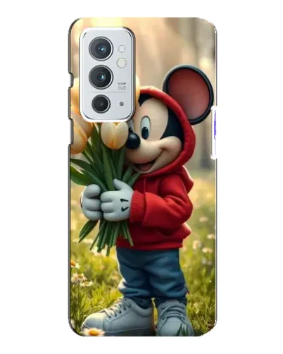 Чехол для OnePlus 9RT с картинкой «Микки с тюльпанами» Чехол для OnePlus 9RT с картинкой «Микки с тюльпанами»