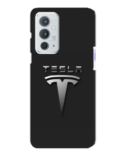 Чохол для OnePlus 9RT з картинкою «Сталевий логотип Tesla»