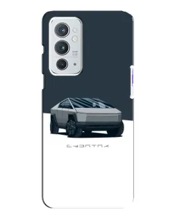 Чохол для OnePlus 9RT з картинкою «Сріблястий Cybertruck Tesla»