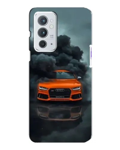 Чохол для OnePlus 9RT з картинкою «Audi у хмарах диму»