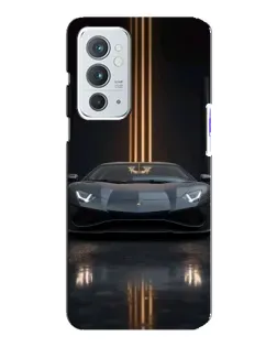 Чохол для OnePlus 9RT з картинкою «Lamborghini золоті лінії»