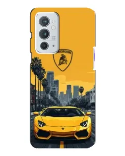 Чохол для OnePlus 9RT з картинкою «Жовтий Lamborghini місто» Чохол для OnePlus 9RT з картинкою «Жовтий Lamborghini місто»
