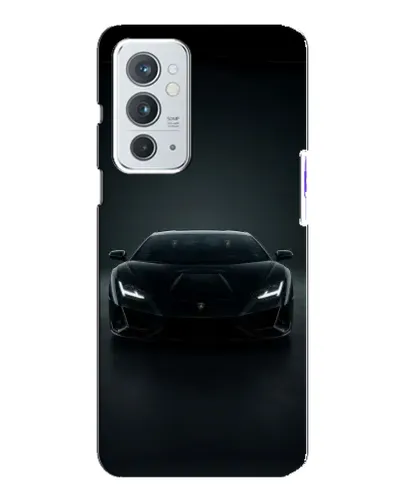 Чохол для OnePlus 9RT з картинкою «Чорний Lamborghini Aventador»