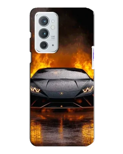 Чохол для OnePlus 9RT з картинкою «Lamborghini у вогні»
