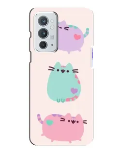 Чохол для OnePlus 9RT з картинкою «Pusheen тріо»