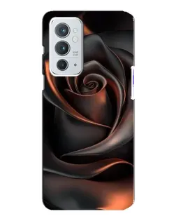 Чехол для OnePlus 9RT с картинкой «Шелковая черная роза»