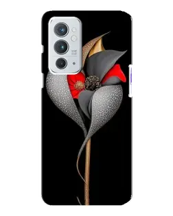 Чехол для OnePlus 9RT с картинкой «Серебряный фантазийный цветок»