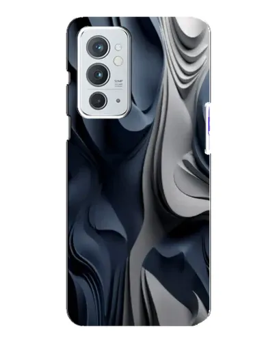 Чохол для OnePlus 9RT з картинкою «Об'ємні сині складки»