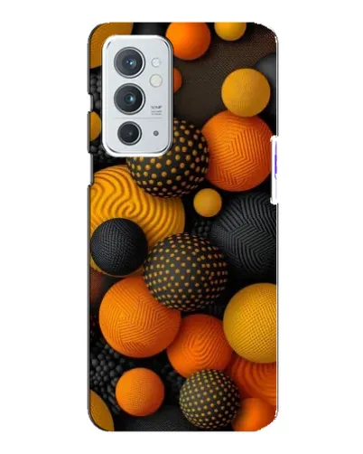 Чохол для OnePlus 9RT з картинкою «Об'ємні помаранчеві сфери»