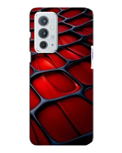 Чохол для OnePlus 9RT з картинкою «Червона глянцева сітка»