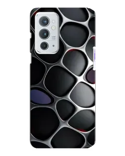 Чохол для OnePlus 9RT з картинкою «Об'ємна темна решітка»