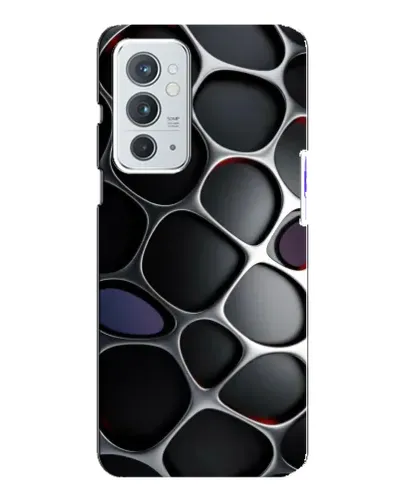 Чохол для OnePlus 9RT з картинкою «Об'ємна темна решітка»