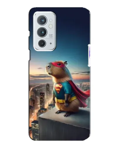Чехол для OnePlus 9RT с картинкой «Капи-мен супергерой»