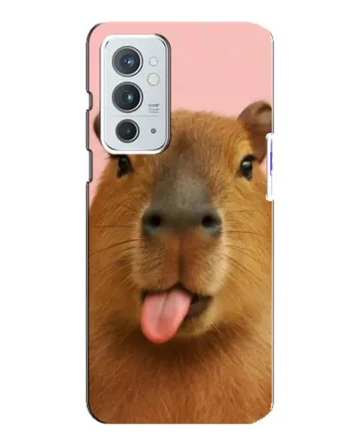 Чехол для OnePlus 9RT с картинкой «Капибара с языком»