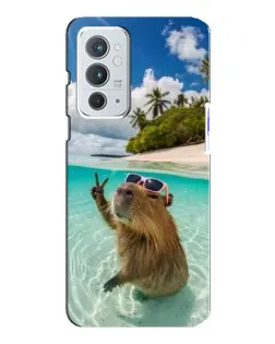 Чехол для OnePlus 9RT с картинкой «Капибара на море»
