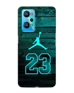Чехол для Realme GT Neo 2 с картинкой «Jordan Cyan 23»
