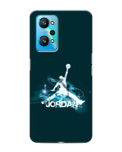 Чехол для Realme GT Neo 2 с картинкой «Jordan Blue Fire»