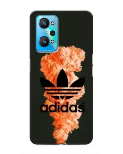 Чехол для Realme GT Neo 2 с картинкой «Оранжевый дым Adidas»