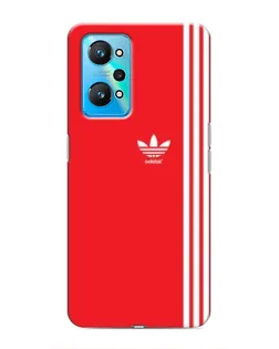 Чехол для Realme GT Neo 2 с картинкой «Красный минимализм Adidas»