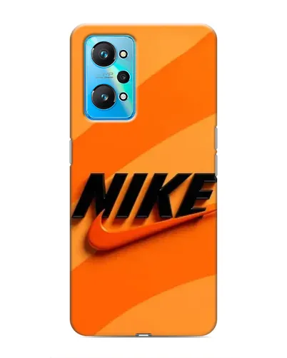Чехол для Realme GT Neo 2 с картинкой «Оранжевый драйв Nike»