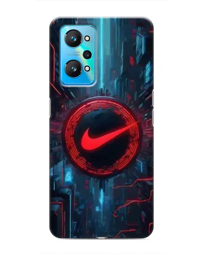 Чехол для Realme GT Neo 2 с картинкой «Техногенный стиль Nike»