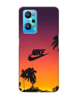 Чехол для Realme GT Neo 2 с картинкой «Nike на закате солнца»