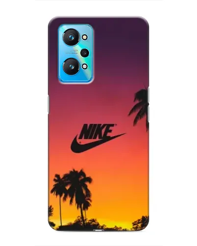 Чехол для Realme GT Neo 2 с картинкой «Nike на закате солнца»