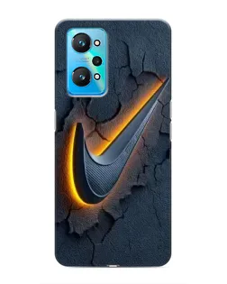 Чехол для Realme GT Neo 2 с картинкой «Объемный логотип Найк»