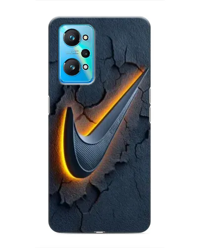 Чехол для Realme GT Neo 2 с картинкой «Объемный логотип Найк»