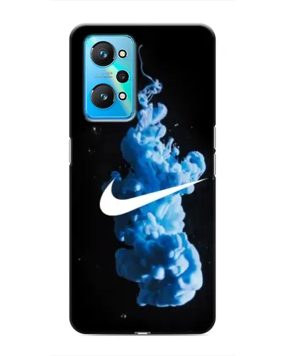 Чехол для Realme GT Neo 2 с картинкой «Nike и синий дым»
