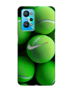 Чехол для Realme GT Neo 2 с картинкой «Теннисные мячи Найк»