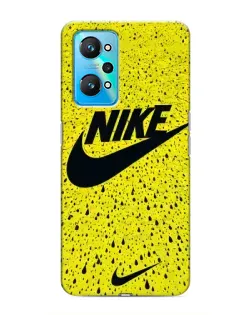 Чехол для Realme GT Neo 2 с картинкой «Желтый текстурный Nike»