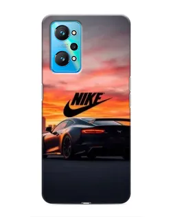 Чехол для Realme GT Neo 2 с картинкой «Nike и суперкар»