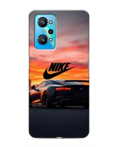 Чехол для Realme GT Neo 2 с картинкой «Nike и суперкар»