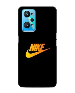 Чехол для Realme GT Neo 2 с картинкой «Золотой логотип Nike»