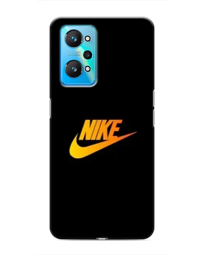 Чехол для Realme GT Neo 2 с картинкой «Золотой логотип Nike»