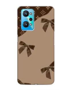 Чехол для Realme GT Neo 2 с картинкой «LV — кофейный атлас»
