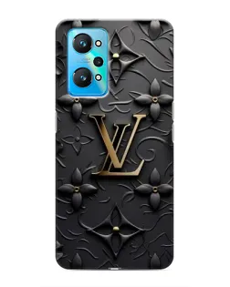 Чехол для Realme GT Neo 2 с картинкой «Кожаная текстура LV»