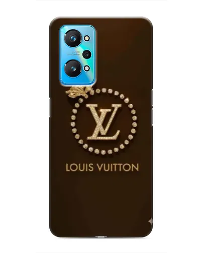 Чехол для Realme GT Neo 2 с картинкой «LV — золотая печать»