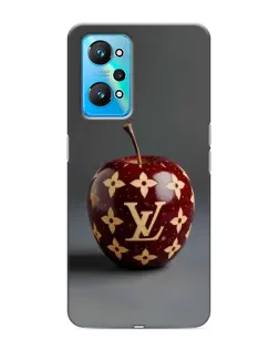 Чехол для Realme GT Neo 2 с картинкой «Красное яблоко LV»