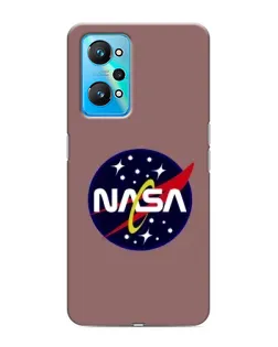 Чехол для Realme GT Neo 2 с картинкой «NASA — ретро космос»