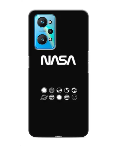 Чехол для Realme GT Neo 2 с картинкой «NASA — технический принт»