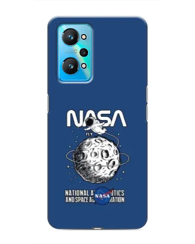 Чехол для Realme GT Neo 2 с картинкой «NASA — лунная миссия»