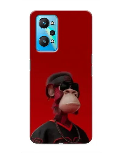 Чехол для Realme GT Neo 2 с картинкой «Bored Ape в красном» Чехол для Realme GT Neo 2 с картинкой «Bored Ape в красном»