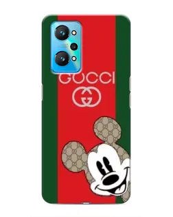 Чехол для Realme GT Neo 2 с картинкой «Gucci — полосы и Микки»