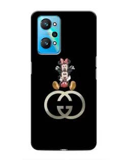 Чехол для Realme GT Neo 2 с картинкой «Минни Маус на лого»