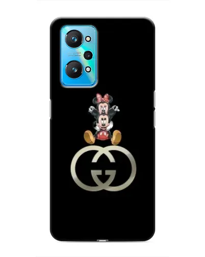 Чехол для Realme GT Neo 2 с картинкой «Минни Маус на лого»